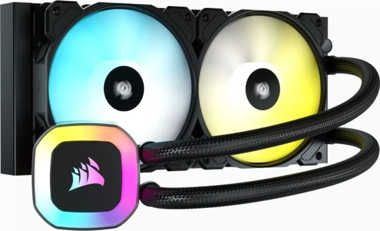 Corsair H100 RGB 240mm Liquid CPU Cooler.