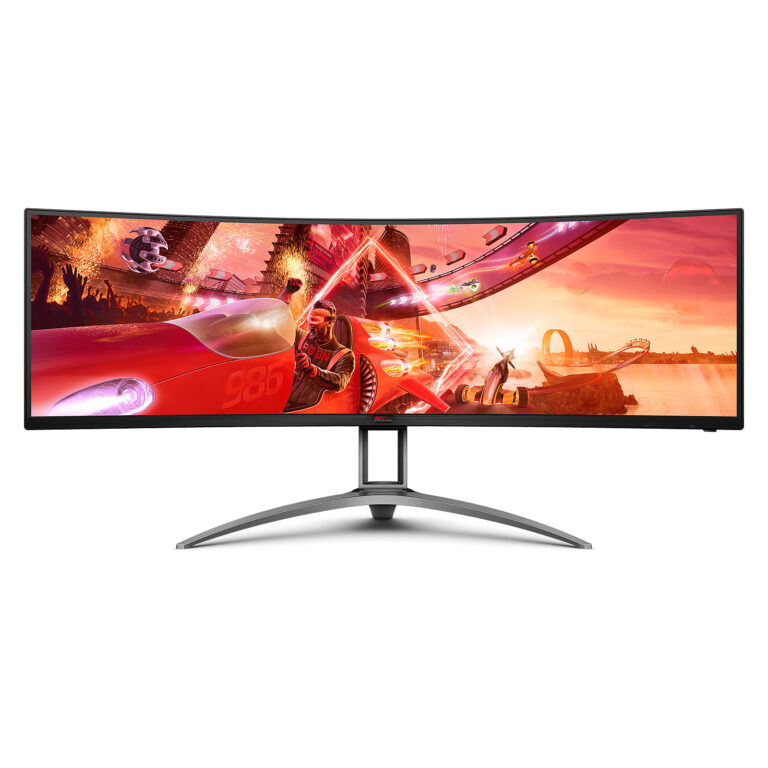 AOC AG493UCX2 AGON Gaming Monitor-Curved 49 inch-VDual QHD 5120x1440 165Hz-1ms-HDMI DP UCB-C-VESA-Low Blue Mode- FreeSync Premiu