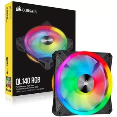 iCUE QL140 RGB 140mm PWM Single Fan.