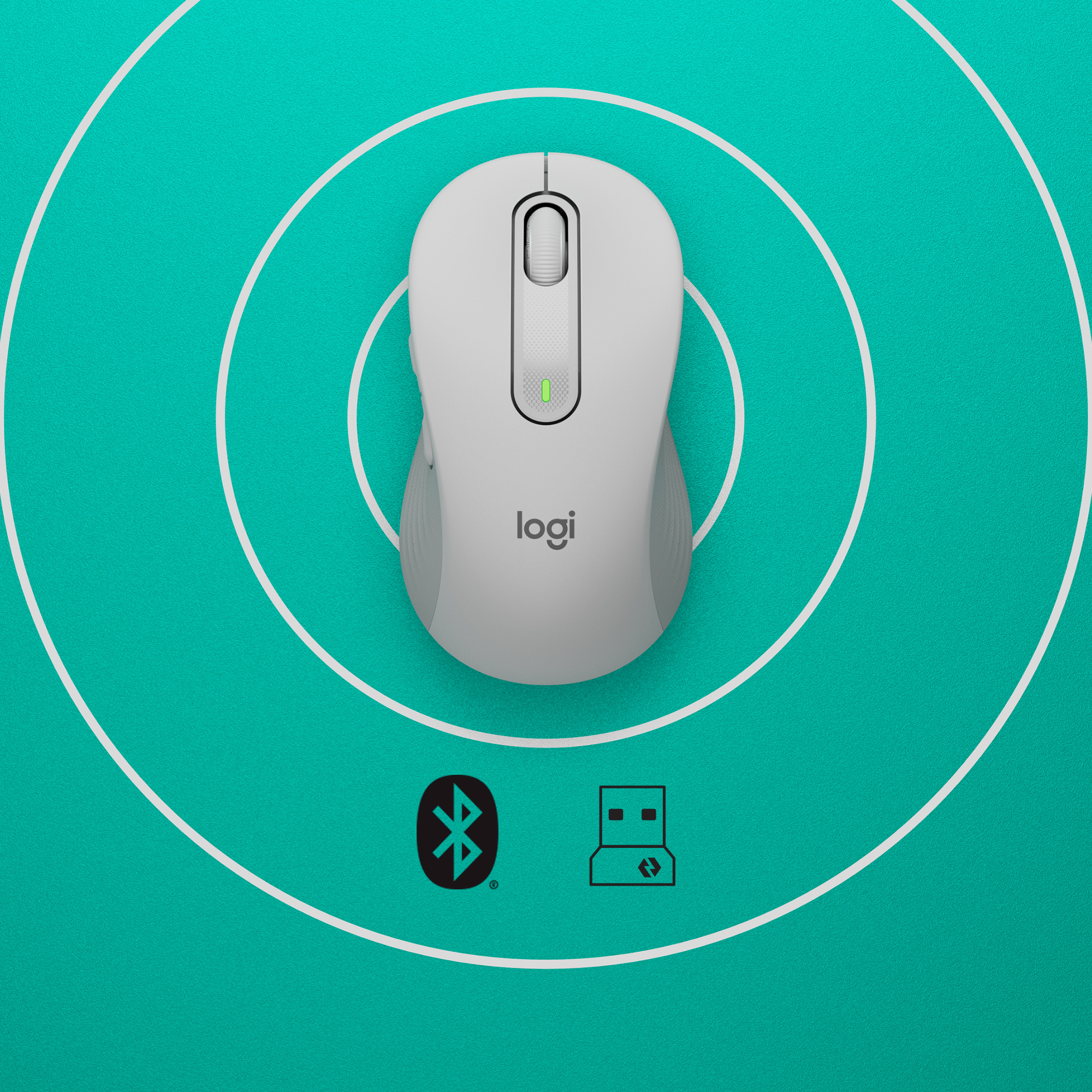 910-006255-logi M650 Signature Wireless Mouse-off-white-bt - Image 3