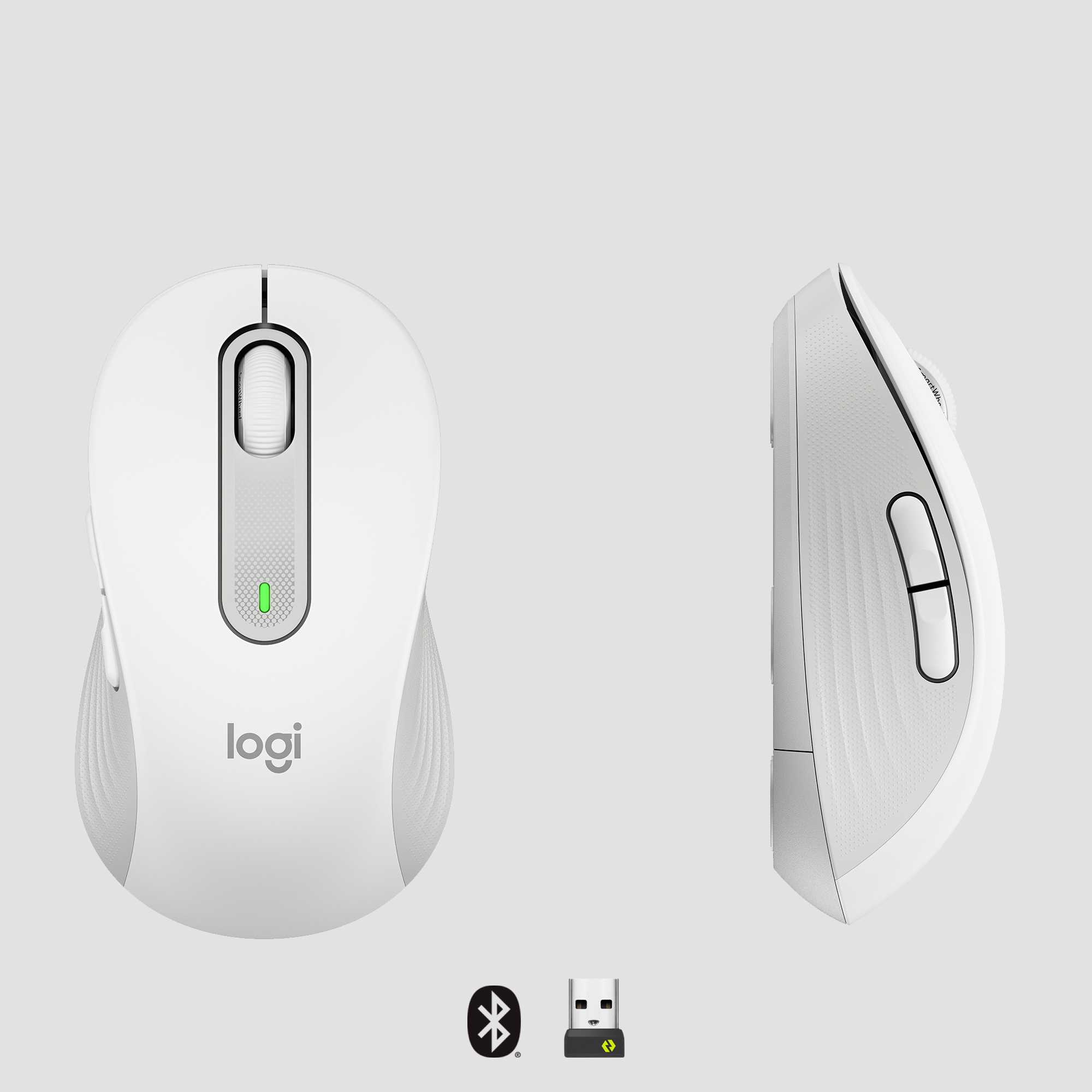 910-006255-logi M650 Signature Wireless Mouse-off-white-bt - Image 2