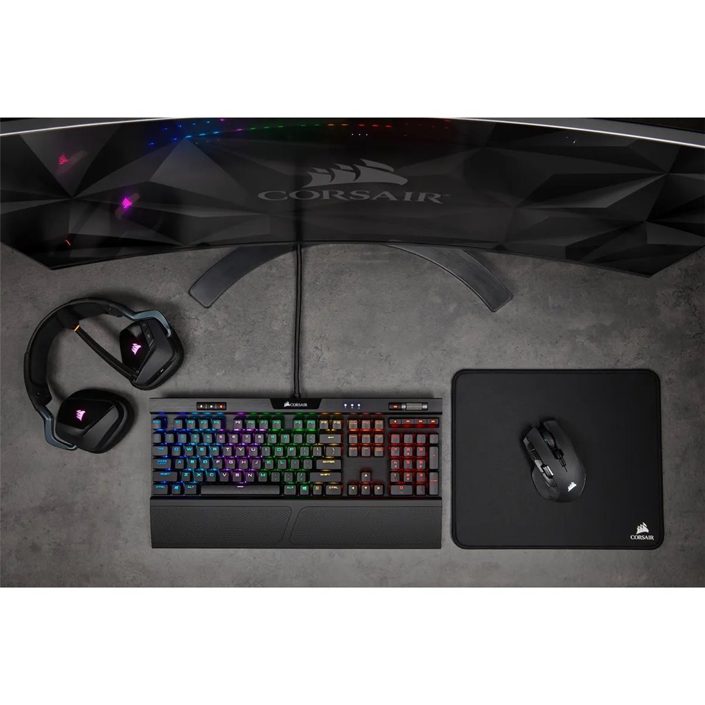 CORSAIR IRONCLAW RGB WIRELESS; Rechargeable Gaming Mouse with SLISPSTREAM WIRELESS Technology; Black; Backlit RGB LED; 18000 DPI