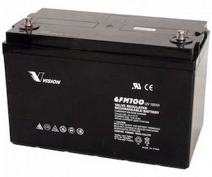 RCT VISION 6FM100Z-X 100Ah DEEP CYCLE AGM BATTERIES