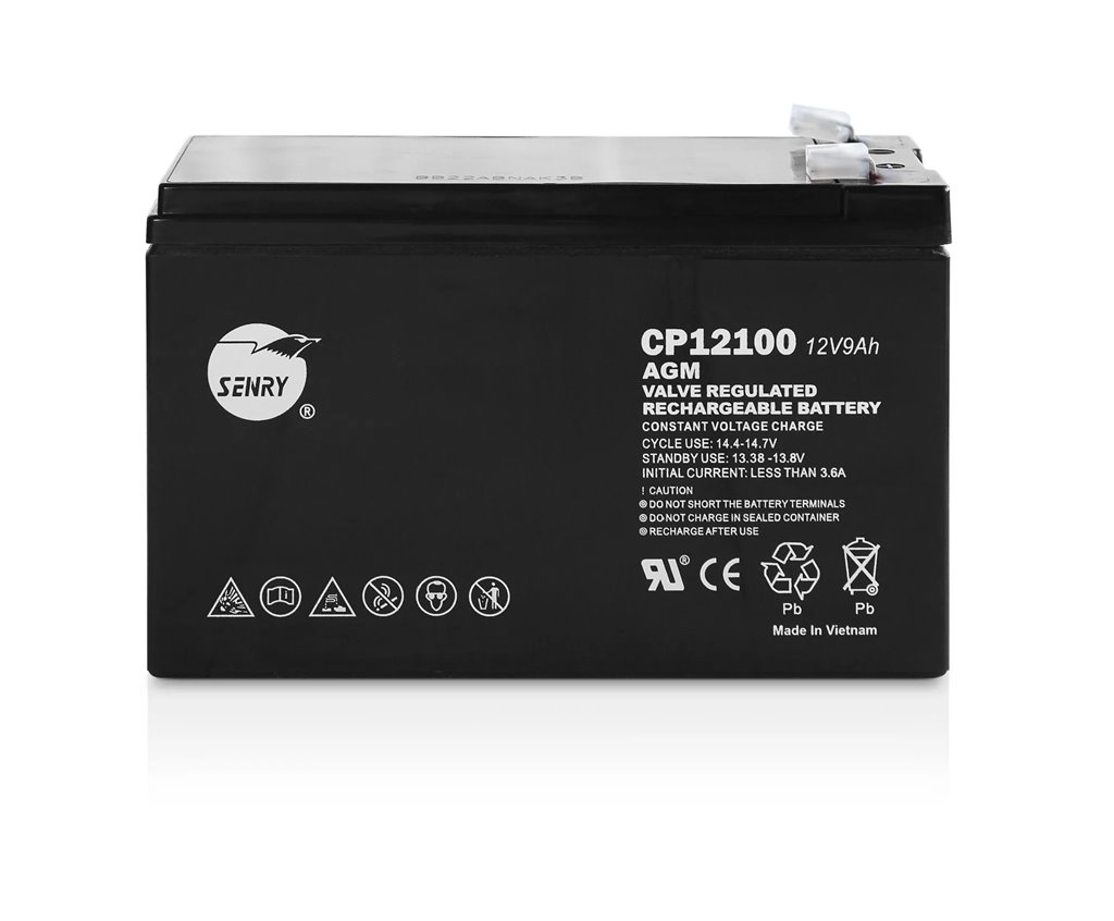 RCT SENRY CP12100 12V DC 9AH RECHARGEABLE SEALED AGM BATTERY -  6 MONTH WARRANTY ONLY!