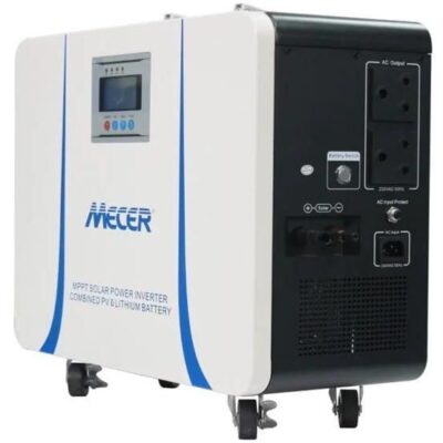 Mecer 1Kw 12V 1x100A Bat Pure Sine Wave includes 360W Solar charge controller - Battery Warranty 6 Months