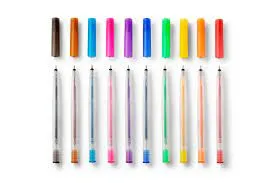 2009962 - Cricut Glitter Gel Rainbow Pen Set 10ct 10 Glitter Gel Pens (0.8 mm) in Red Orange Yellow Green Blue Purple Pin