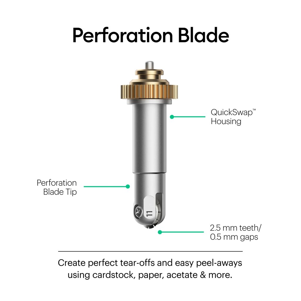 2006706 - Cricut Maker Perforation Blade Tip Basic Perforation Blade 2.5 mm teeth  0.5 mm gap.