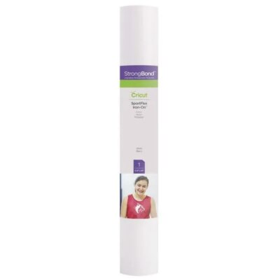 2007661 - Cricut SportFlex Iron-On 28x60cm (White) Thin and lightweight to stretch and flex on active wear.