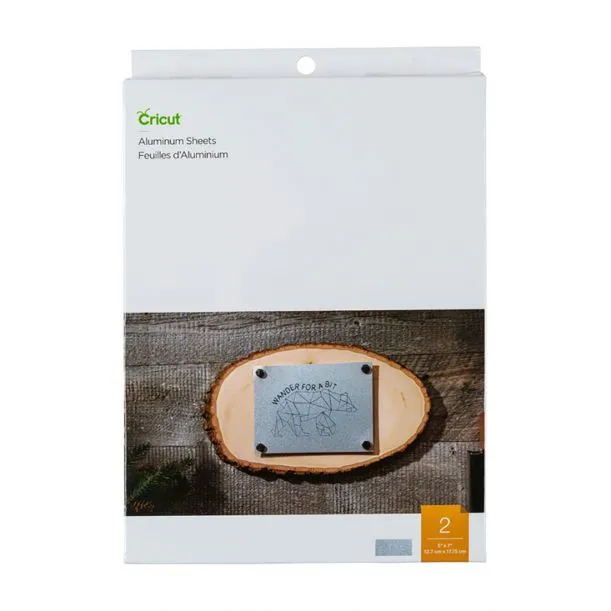 2007460 - Cricut Aluminium Sheets 13x18cm 2-pack.