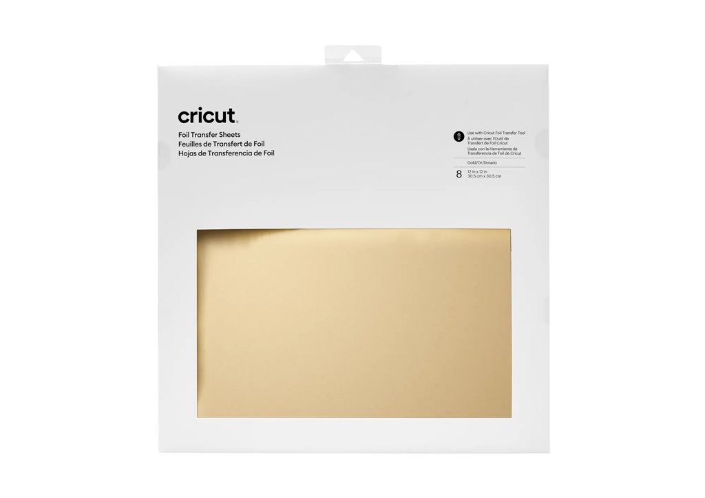2008718 - Cricut Transfer Foil Sheets 30x30cm 8 sheets (Gold) .