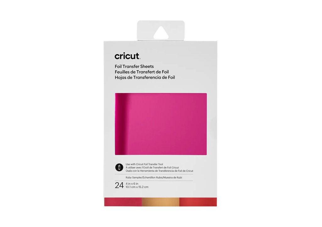 2008717 - Cricut Transfer Foil Sheets Sampler 10x15cm 24 sheets (Ruby) .