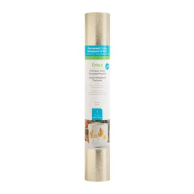 2007742 Cricut Premium Vinyl perm 30.5 cm x 122 cm (Textured Metallic Platinum)