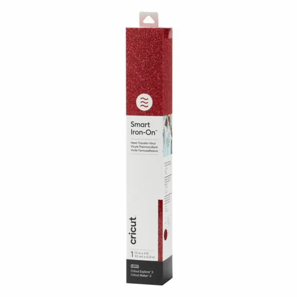 2008675 Cricut Smart Iron-on 33x91cm 1 sheet (Glitter Red)