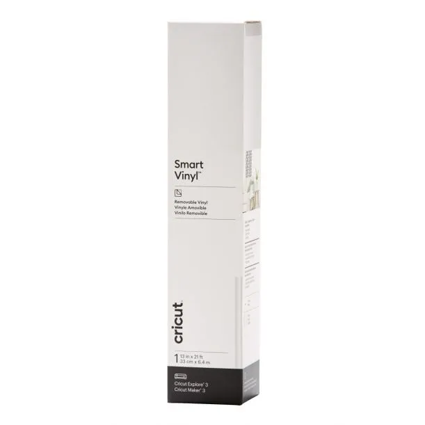 2008649 Cricut Smart Vinyl Removable 33X640Cm 1 Sheet (White)