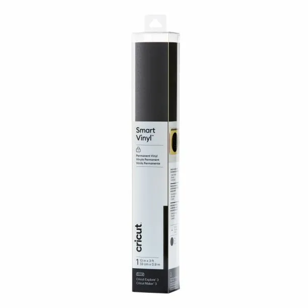 2008614 Cricut Smart Vinyl perm 33X91Cm 1 Sheet (Shimmer Black)