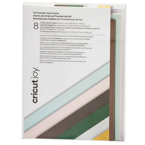 2009206 - Cricut Insert Cards Foil Forest R20 (10 8 Cm X 14 Cm) 8-Pack