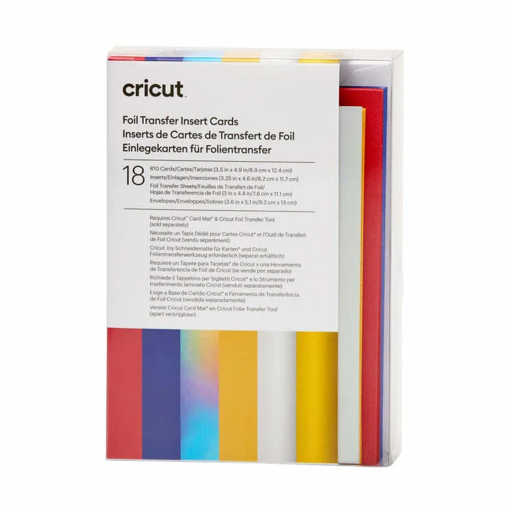 2009476 - Cricut Insert Cards Foil Celebration R10 (89 Cm X 124 Cm) 18-Pack