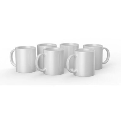 2008942 Cricut 350Ml Ceramic Mug Blanks White (6)