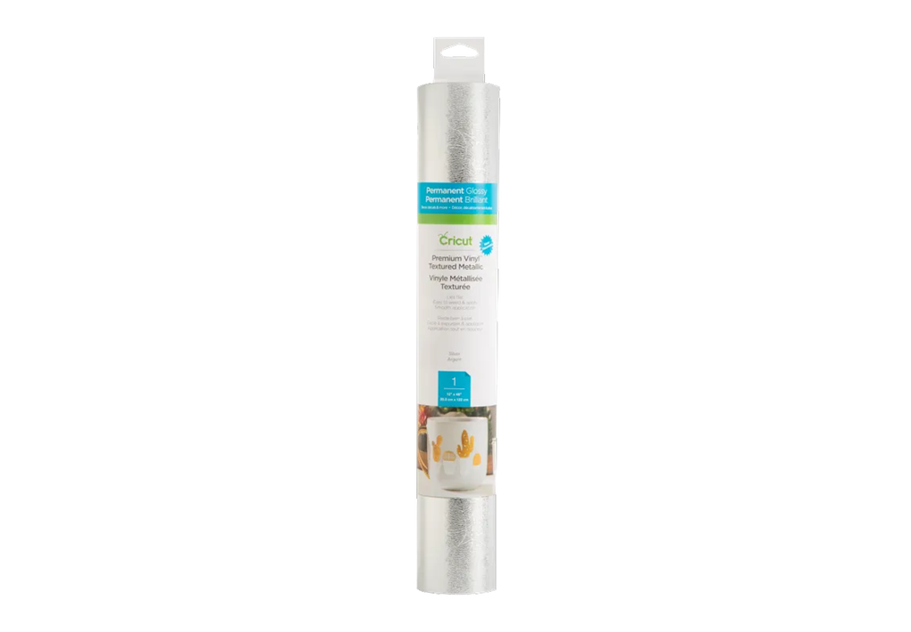 2005227 - CRICUT PREMIUM TEXTURED METALLIC VINYL SILVER 12X48