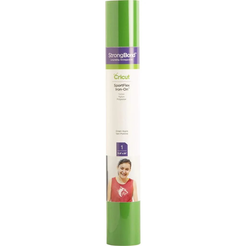 2004440 Cricut SportFlex Iron-On 11.8x24'' (Green Apple)