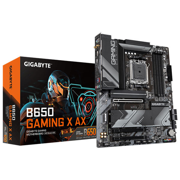 GIGABYTE Motherboard AMD B650 Gaming Chipset for AMD AM5; 4x DDR5; 3x M2; HDMI/DP; ATX; WiFi.