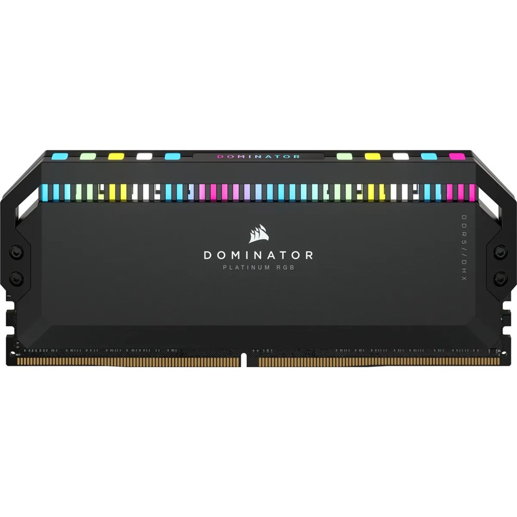 CorsairDOMINATOR PLATINUM RGB DDR5; 5200MHz 64GB 2x32GB DIMM; 40-40-40-77; 1.25V