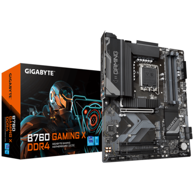 GIGABYTE Motherboard Intel® B760 Chipset for LGA 1700; 4x DDR5; 3x M2; HDMI/DP; ATX.