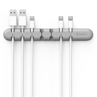ORICO 7 Slot Desktop Cable Management Clip - Grey - Image 4