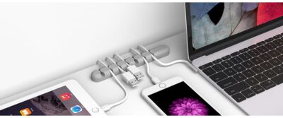 ORICO 7 Slot Desktop Cable Management Clip - Grey - Image 3