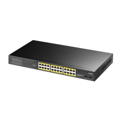 Cudy 24-Port BASE-T Gigabit|2-Port Gbe BASE-X SFP|PoE+ 200W Differential Mode 2KV, ESD 15KV, 300W Internal, Ver 2.0 - Image 2
