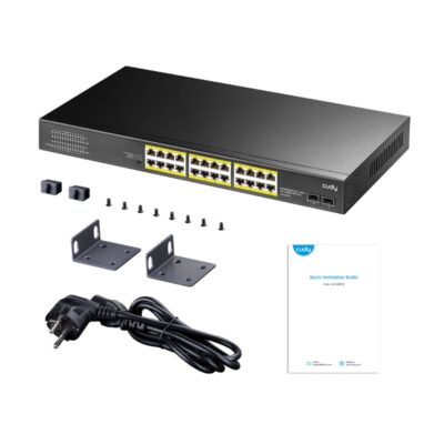 Cudy 24-Port BASE-T Gigabit|2-Port Gbe BASE-X SFP|PoE+ 200W Differential Mode 2KV, ESD 15KV, 300W Internal, Ver 2.0 - Image 4