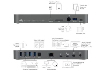 OWC 14 Port Thunderbolt3 Dock Space Grey - Image 2