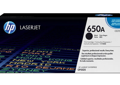 HP 650A BLACK TONER CARTRIDGE