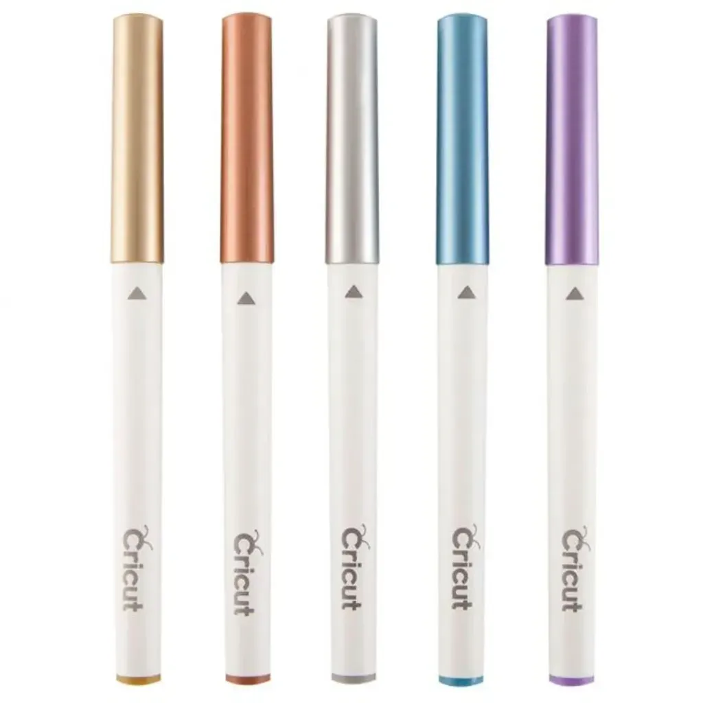 2008406 - Cricut ExploreMaker Medium Point Pen Set 5-pack (Metallic) .