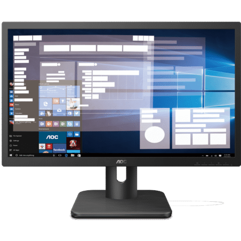 AOC 20E1H-73 Monitor-19  5 inch-TN HD+ 1600x900-HDMI-VGA-VESA-Flicker Free-Low Blue Mode-Internal Power Supply