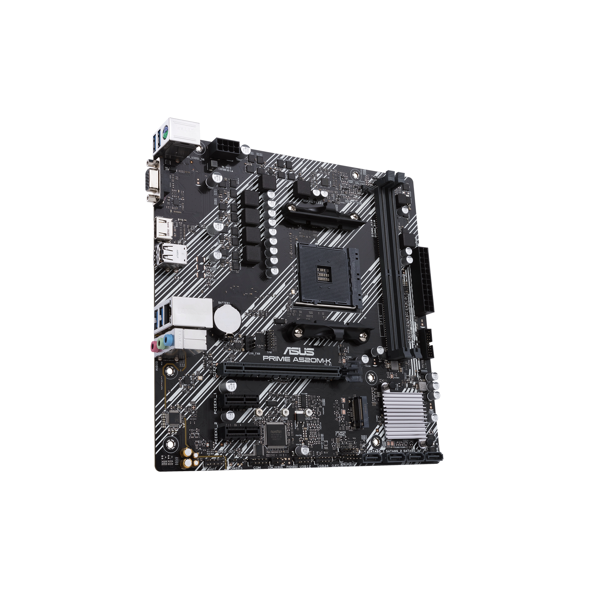 ASUS Motherboard-AM4-DDR4-2xDIMM-Max  64GB-1xM  2-4xSATA-1xPCIe3x16- 2xPCIe3x1-1xHDMI-1xD-Sub-RAID   - Image 6