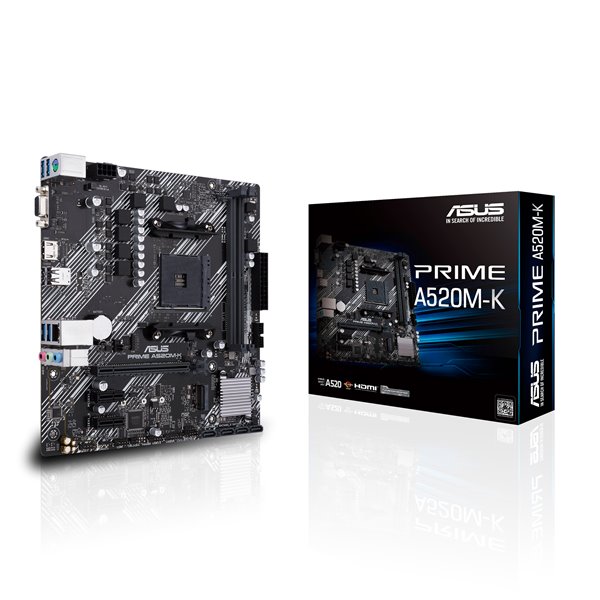 ASUS Motherboard-AM4-DDR4-2xDIMM-Max  64GB-1xM  2-4xSATA-1xPCIe3x16- 2xPCIe3x1-1xHDMI-1xD-Sub-RAID   - Image 2