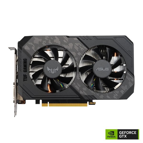 ASUS Graphics Card-NVIDIA-PCIe3  0-4GB GDDR6-OC mode:1665 MHz(Boost Clock)1xHDMI-1xDVI-1xDP-3xMax Display-21  2x12  1x4cm-300W - Image 2