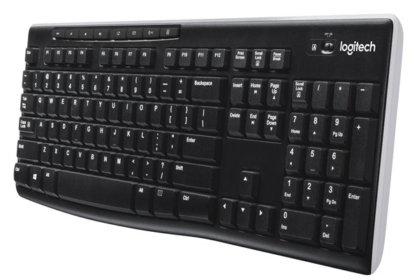 920-003736 - LOGI K270 Wireless Keyboard  Unifying USB receiver Spill resistant full size layout