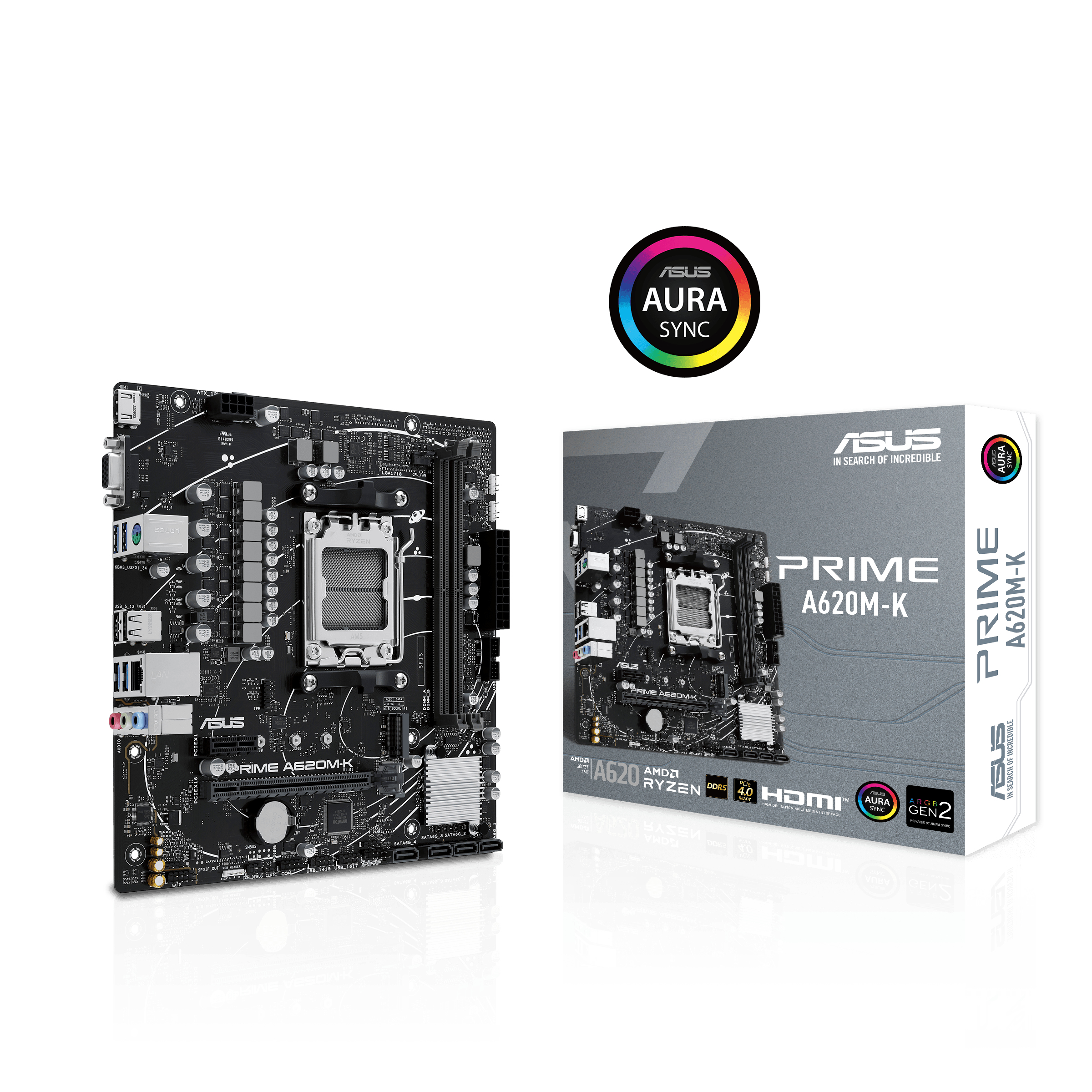 ASUS Motherboard-AM5-DDR5-2xDIMM-Max  96GB-1xPCIe4x16-1xPCIe3x1- 1xM  2-4xSATA-1xVGA-1xHDMI  