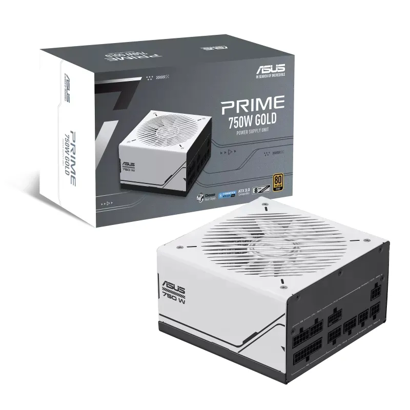 ASUS PSU-PRIME 750W-Fully modular-80 Plus Gold-ATX 3 0-Black-White Colour Flip 8 year warranty-OEM NO BOX - Image 2