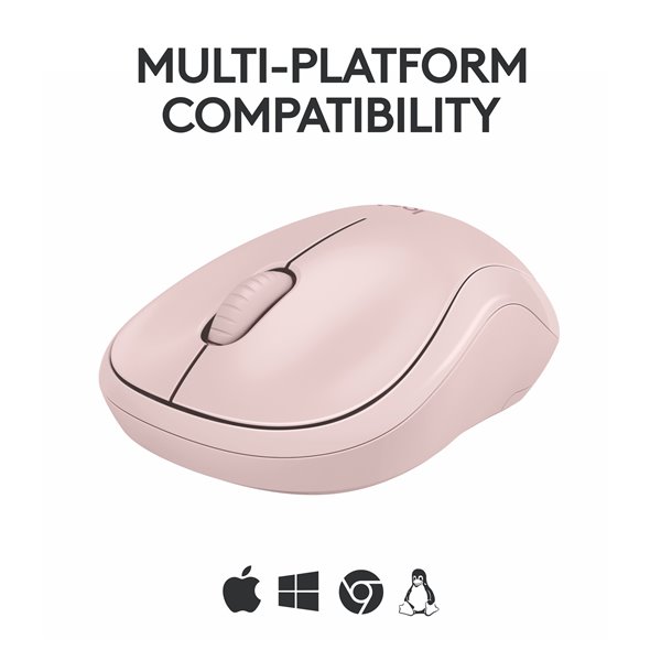 LOGITECH M240 SILENT BLUETOOTH MOUSE - ROSE GOLD - Image 4