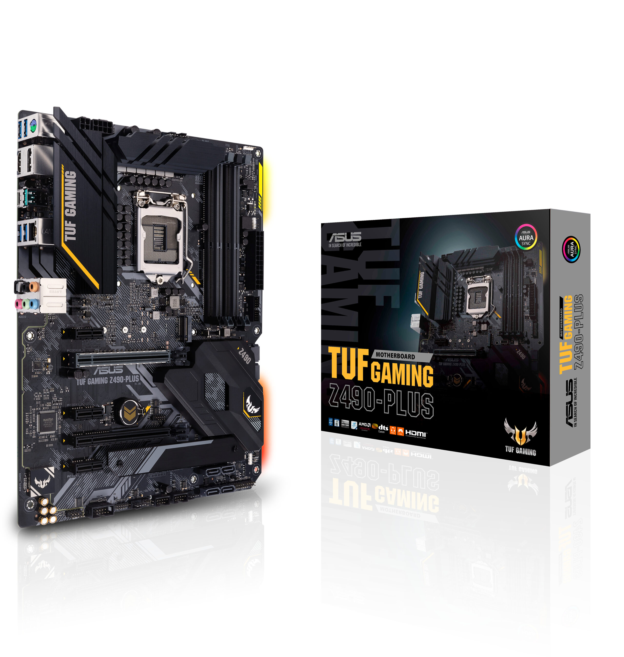 ASUS TUF GAMING Z490 PLUS LGA1200 4x DDR4 1 x PCIe 3 0x16 + 1 x PCIe 3 0-2 0 x16 (@x4 mode) + 3 x PCIe x1 6x SATA 2x M 2 1 - Image 2