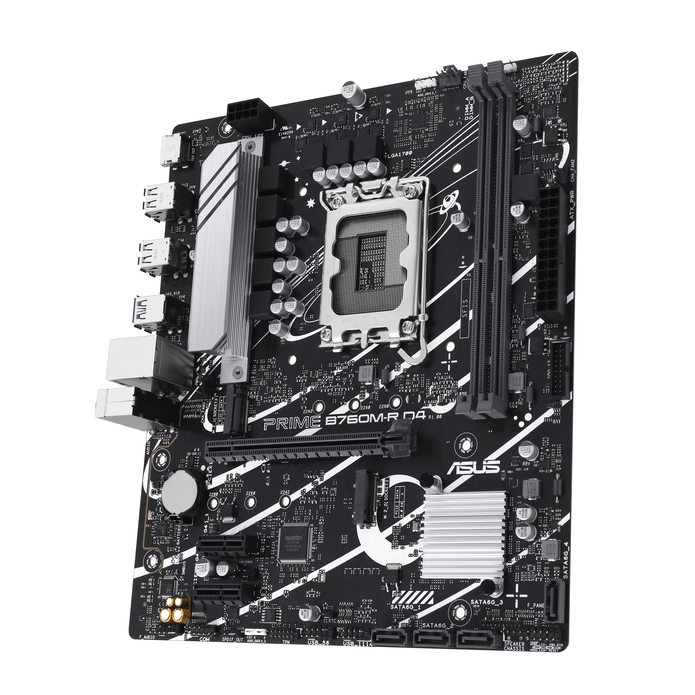 ASUS Motherboard-LGA1700-12-13-14th Gen-DDR4-2xDIMM-MAX64GB- 2xM 2-4xSATA- 1xPCIe4x16- 2xPCIe4x1-1xHDMI-PS2-6xUSB - Image 6