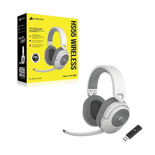 Corsair HS55 Wireless Gaming Headset (White)