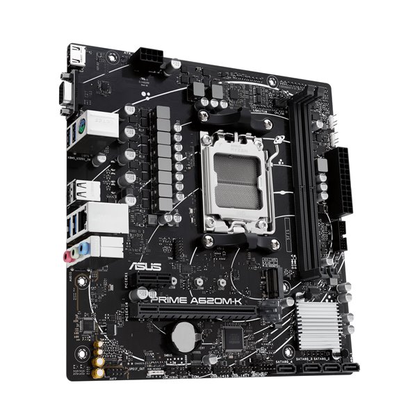 ASUS Motherboard-AM5-DDR5-2xDIMM-Max  96GB-1xPCIe4x16-1xPCIe3x1- 1xM  2-4xSATA-1xVGA-1xHDMI   - Image 3