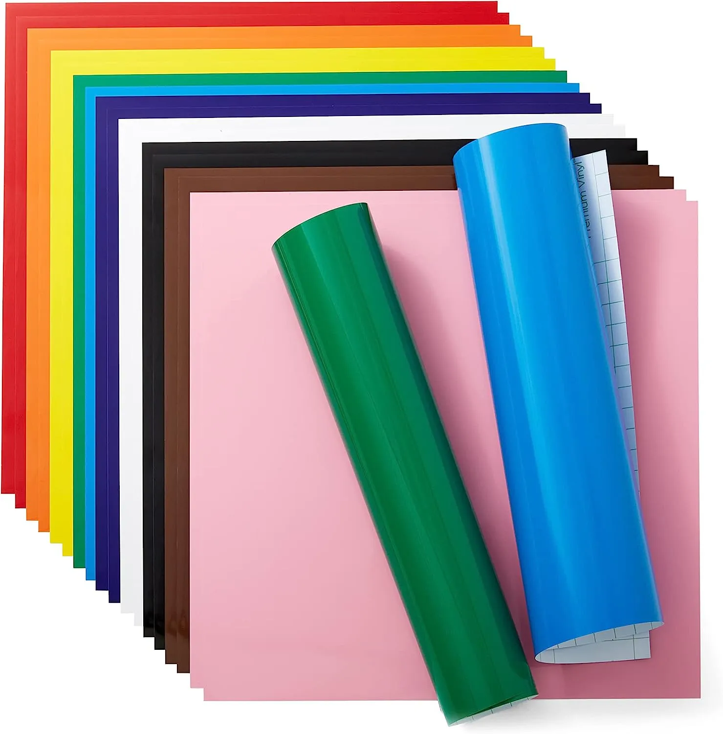 2009649 - Cricut Flat Pack 20sheets Permanent Vinyl Rainbow - Image 2