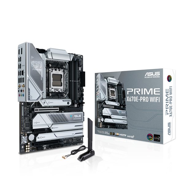 ASUS Motherboard-AM5-4xDIMM-Max   192GB-DDR5-1xDP-1xHDMI-1xPCIe5x16-1xPCIe4x16-1xPCIe4x4-4xM  2- 4xSATA-RAID-30  5cmx24  4cm  