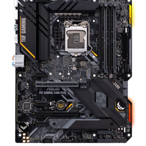 ASUS TUF GAMING Z490 PLUS  LGA1200  4x DDR4  1 x PCIe 3  0x16 + 1 x PCIe 3  0-2  0 x16 (@x4 mode) + 3 x PCIe x1  6x SATA  2x M  2  1