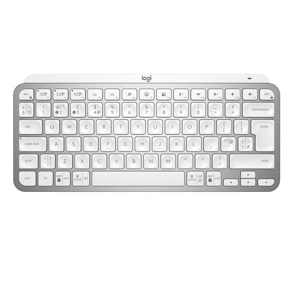 920-010499 - LOGI MX KEYS MINI  Wireless Illuminated Keyboard - Pale Grey
